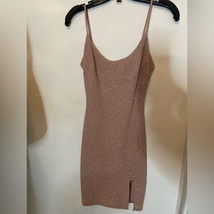 Windosr Glitter Mini Dress